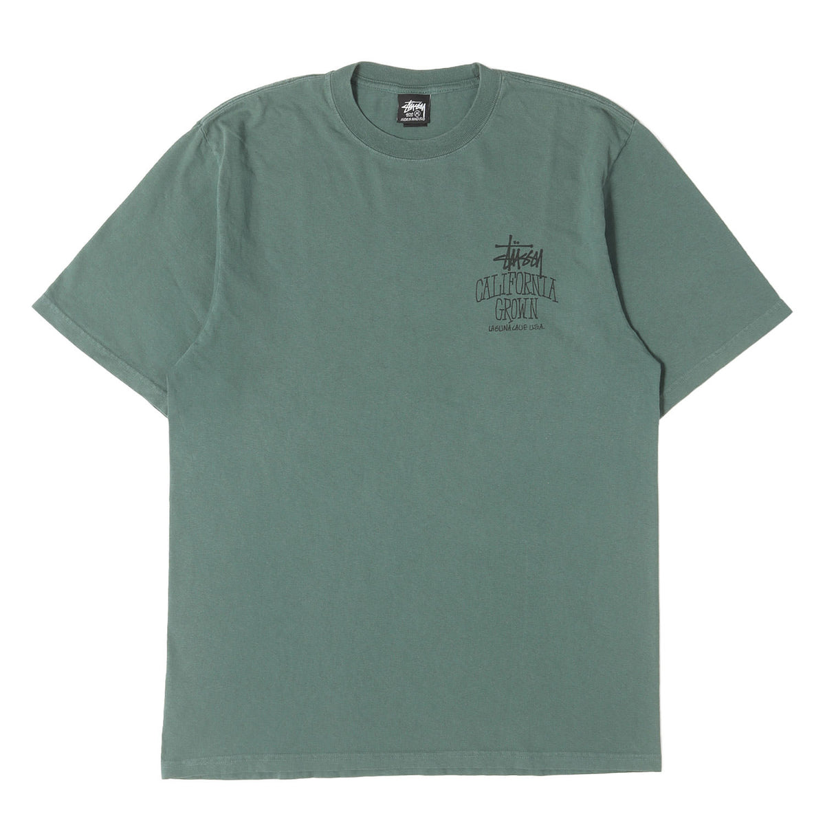 25SS ピグメントダイ加工 ストックロゴ Tシャツ(Cali Grown Tee Pigment Dyed Tee)