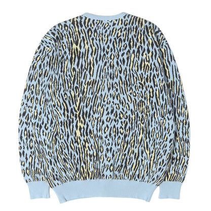 26SS レオパード ジャガード コットンニット カーディガン(LEOPARD JACQUARD KNIT CARDIGAN)