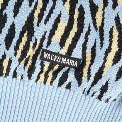 26SS レオパード ジャガード コットンニット カーディガン(LEOPARD JACQUARD KNIT CARDIGAN)