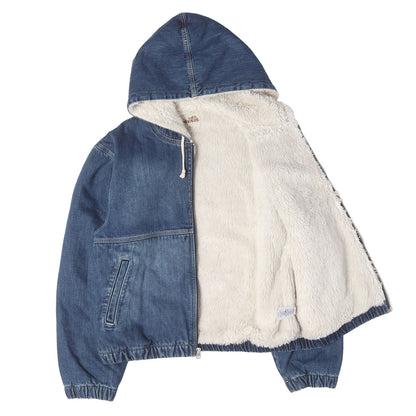 23AW デニム 裏地シェルパボア ワークジャケット(Denim Sherpa Work Jacket)