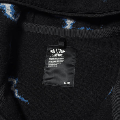 25AW サンダーボルト柄 フリースボア フーディージャケット(THUNDERBOLT BOA HOODIE)