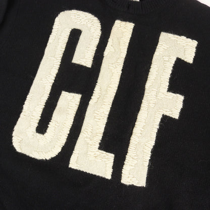 22AW ダメージ加工 CLFロゴ オーバーサイズ ウールニット(KNIT / CLF)