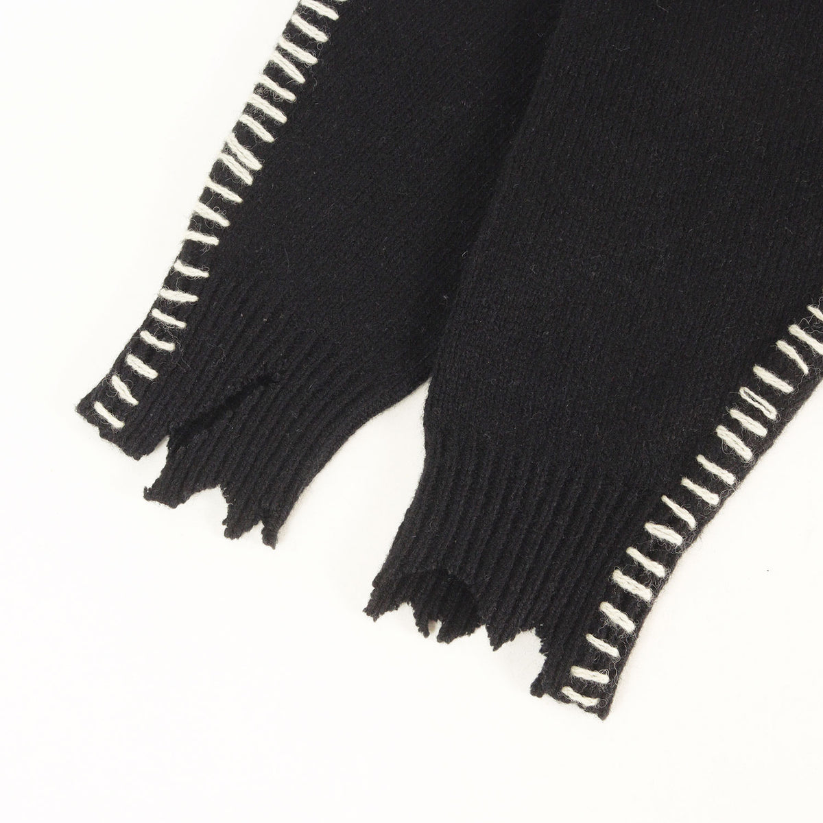 22AW ダメージ加工 CLFロゴ オーバーサイズ ウールニット(KNIT / CLF)