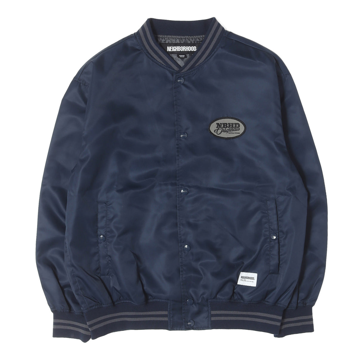 23AW ナイロンサテン スタジャン / ベースボールジャケット(BASEBALL JACKET)