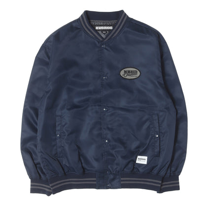23AW ナイロンサテン スタジャン / ベースボールジャケット(BASEBALL JACKET)