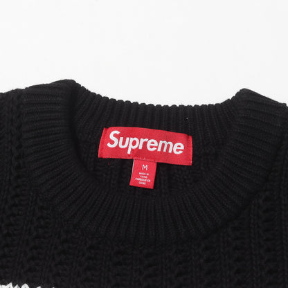 25SS スモールBOXロゴ ストライプ ニット セーター(Loose Gauge Stripe Small Box Sweater)