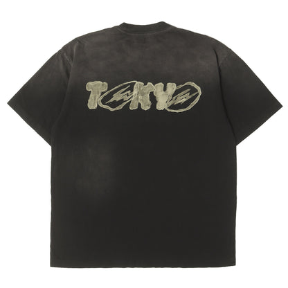 25AW ×fragment design ×村上隆 東京POPUP限定 ヴィンテージ加工 Tシャツ