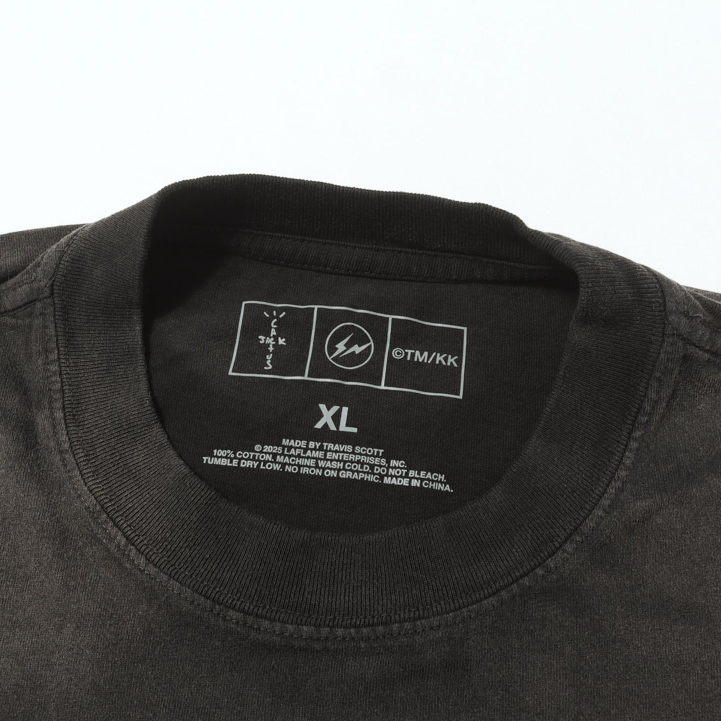25AW ×fragment design ×村上隆 東京POPUP限定 ヴィンテージ加工 Tシャツ