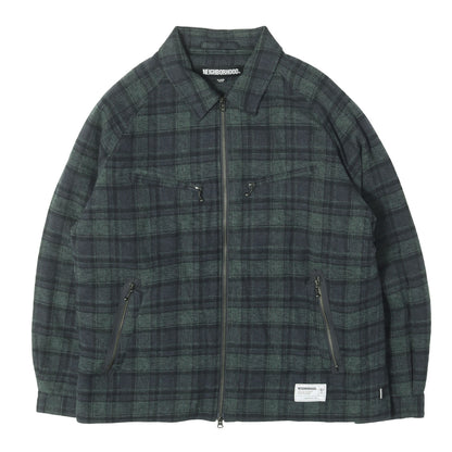 25AW チェックネル ジップ ワークジャケット (Check Zip Jacket)