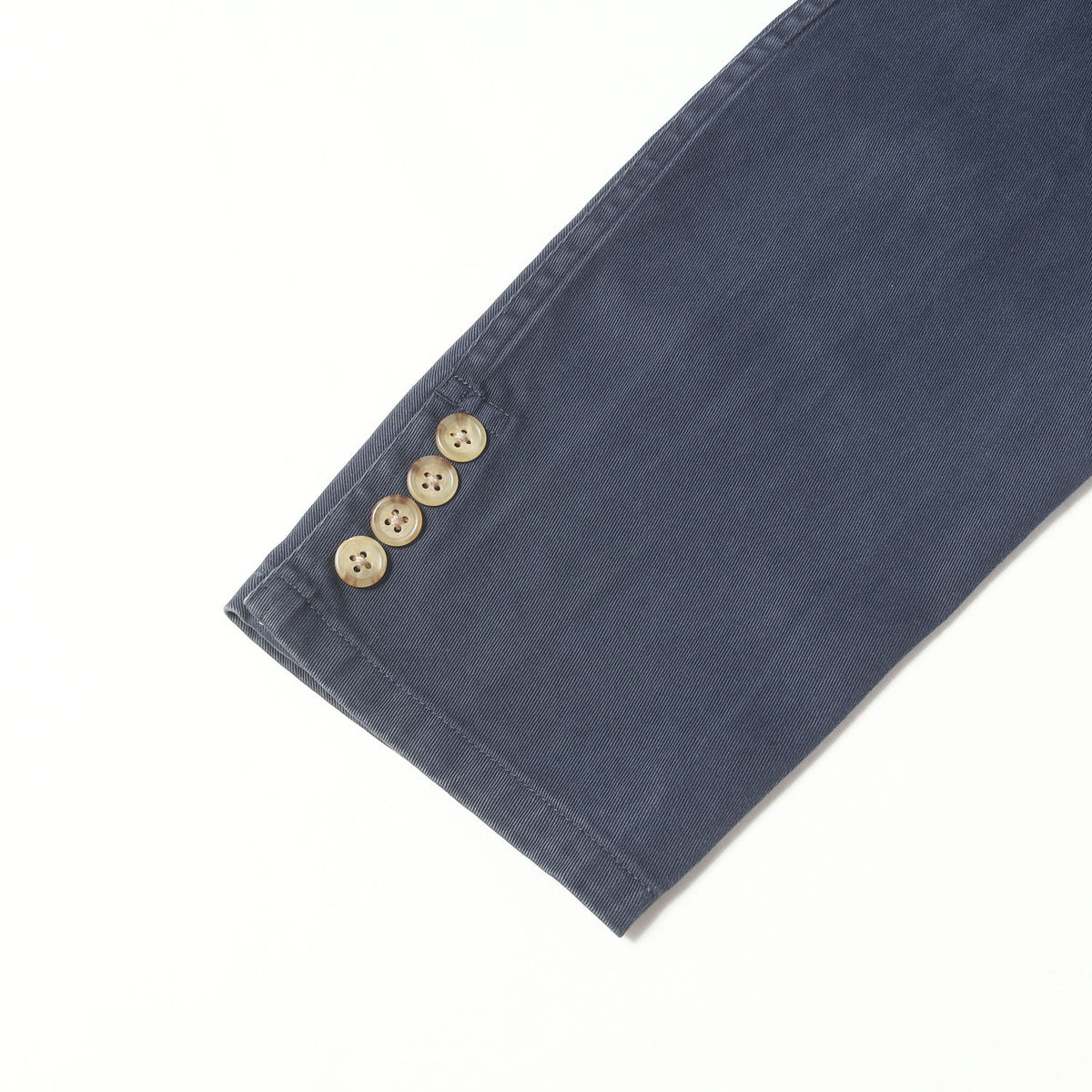 [Goodフェード] 90s エンブレム刺繍 コットンツイル 2B ブレザー / テーラードジャケット 日本製