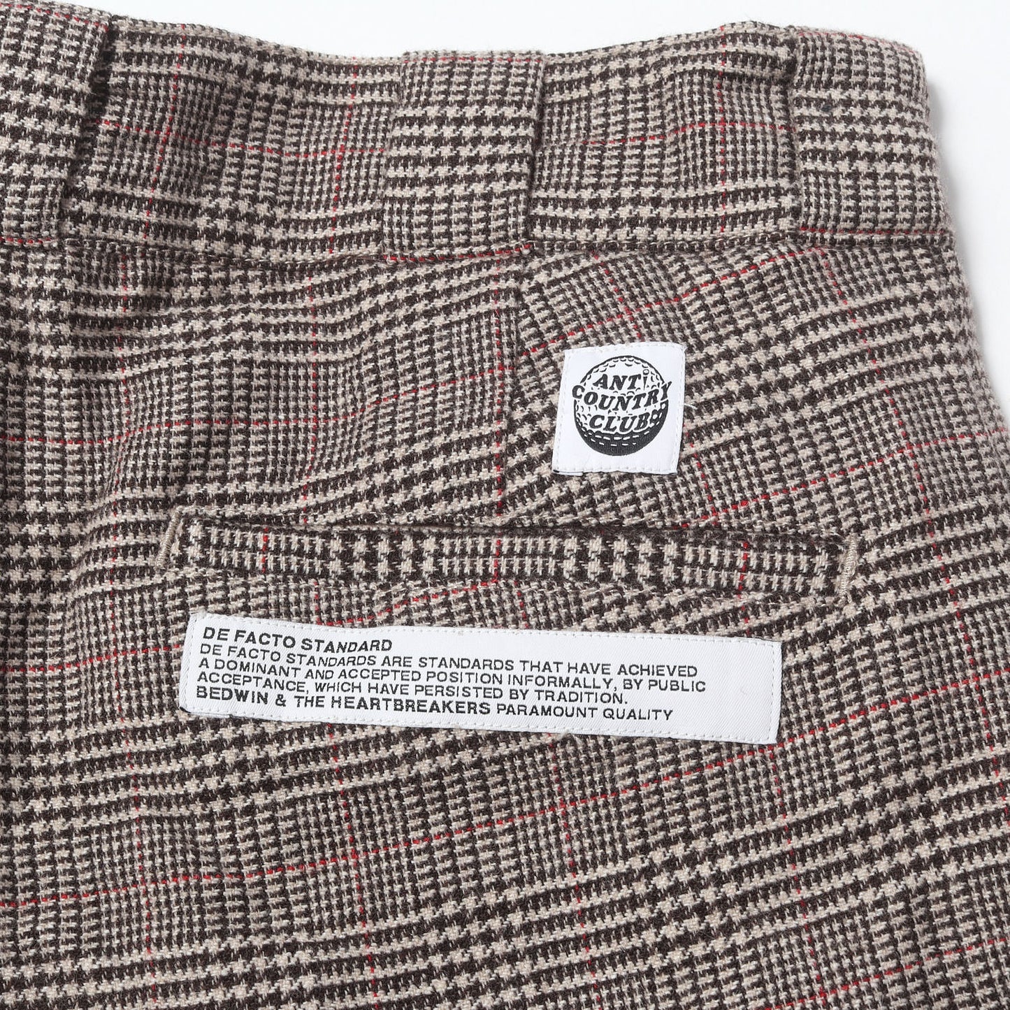 22SS ×ANTi COUNTRY CLUB グレンチェック ウール アンクルカット パンツ
