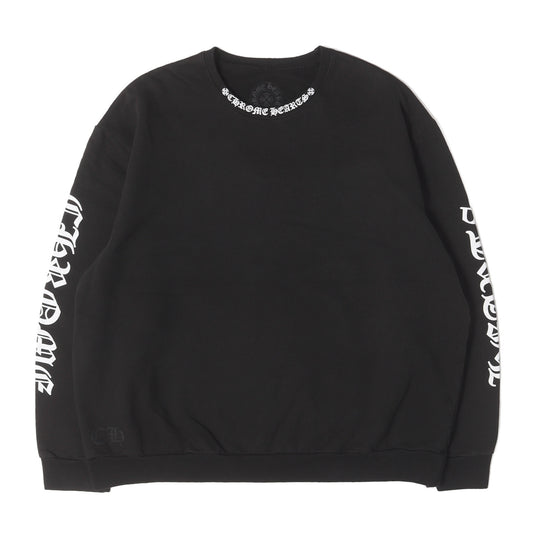 近年モデル ネックロゴ クルーネック スウェット(SWTSHRT PLVR)