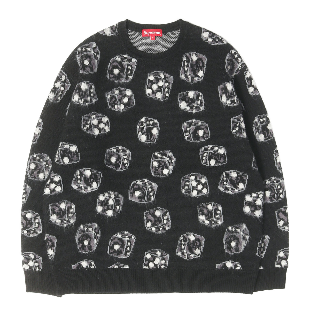 22AW ダイス柄 クルーネック ニット セーター(Dice Sweater)