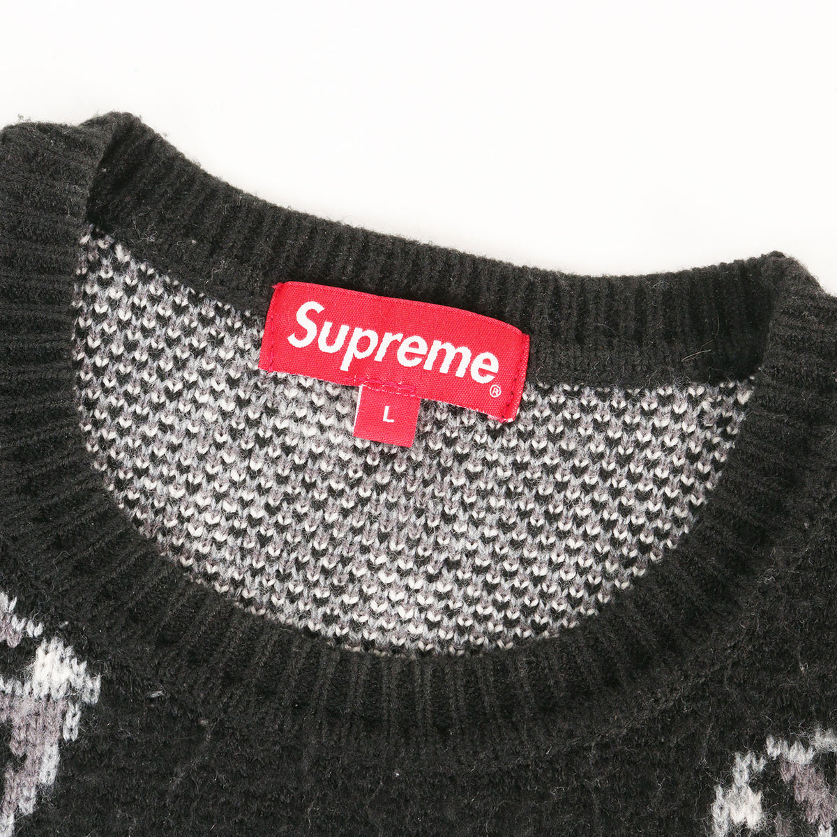 22AW ダイス柄 クルーネック ニット セーター(Dice Sweater)