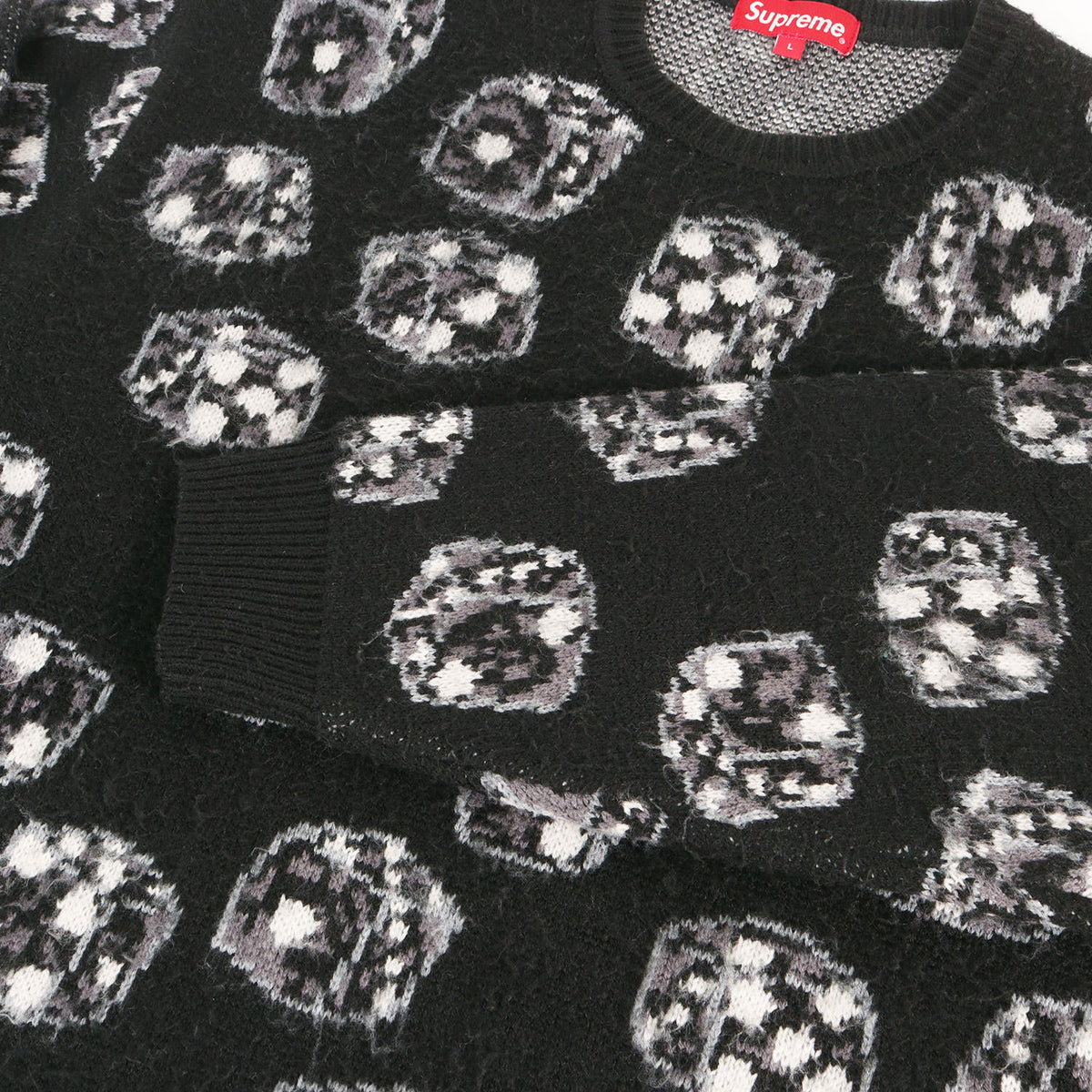 22AW ダイス柄 クルーネック ニット セーター(Dice Sweater)