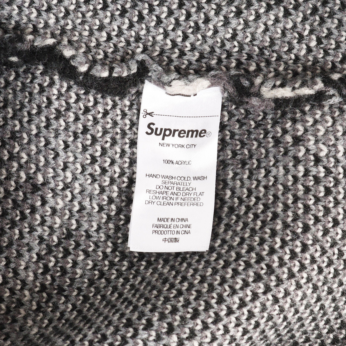 22AW ダイス柄 クルーネック ニット セーター(Dice Sweater)