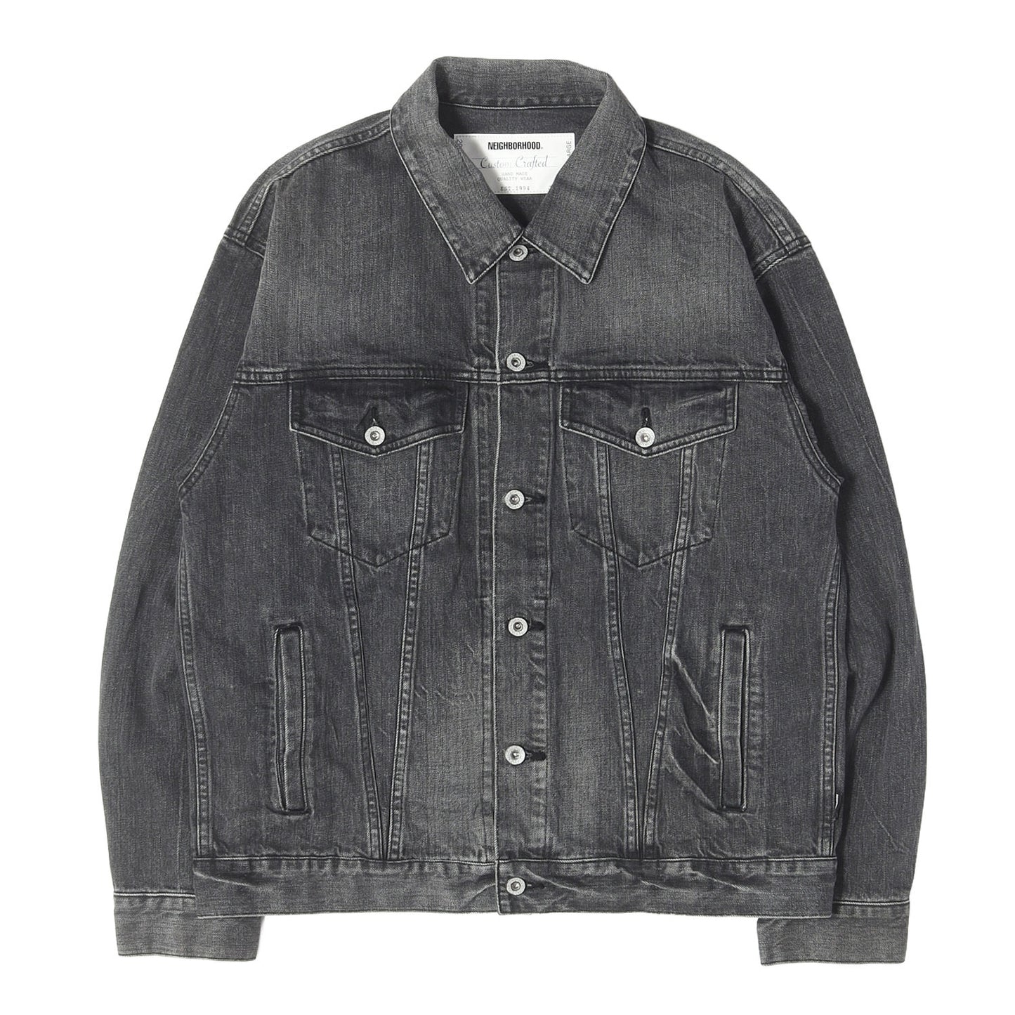 25AW ウォッシュド加工 デニムジャケット(WASHED BLACK DENIM TYPE-4 JACKET)