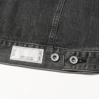 25AW ウォッシュド加工 デニムジャケット(WASHED BLACK DENIM TYPE-4 JACKET)