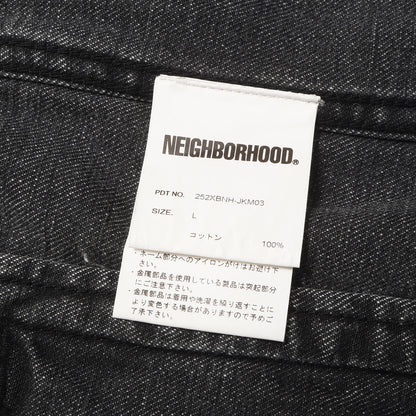 25AW ウォッシュド加工 デニムジャケット(WASHED BLACK DENIM TYPE-4 JACKET)