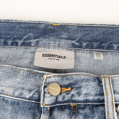 FOG ESSENTIALS ダメージリペア加工 スリム デニムパンツ