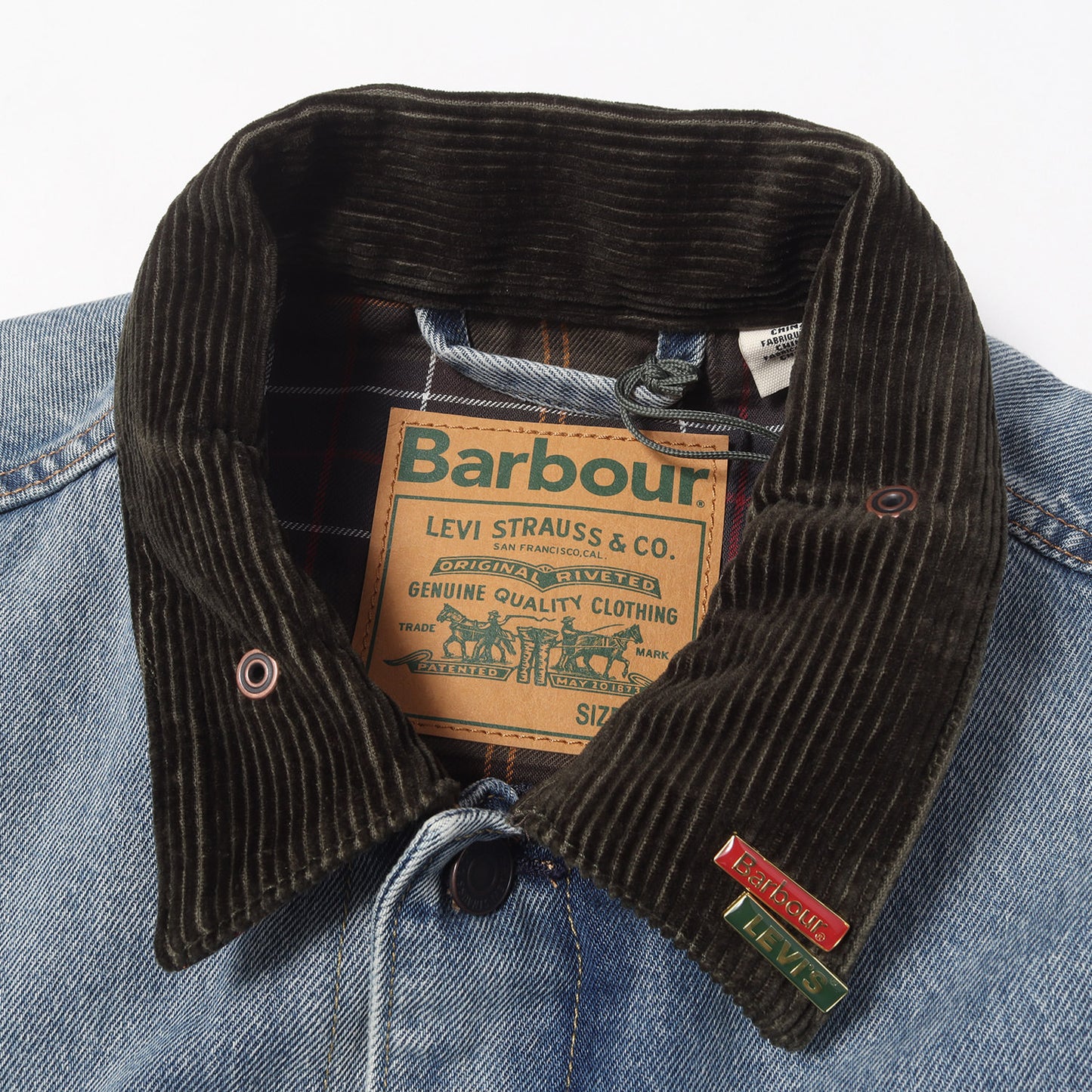 25AW ×BARBOUR 2nd タイプ ヴィンテージ加工 デニムジャケット (Type II Denim Jacket) 252MCA1082