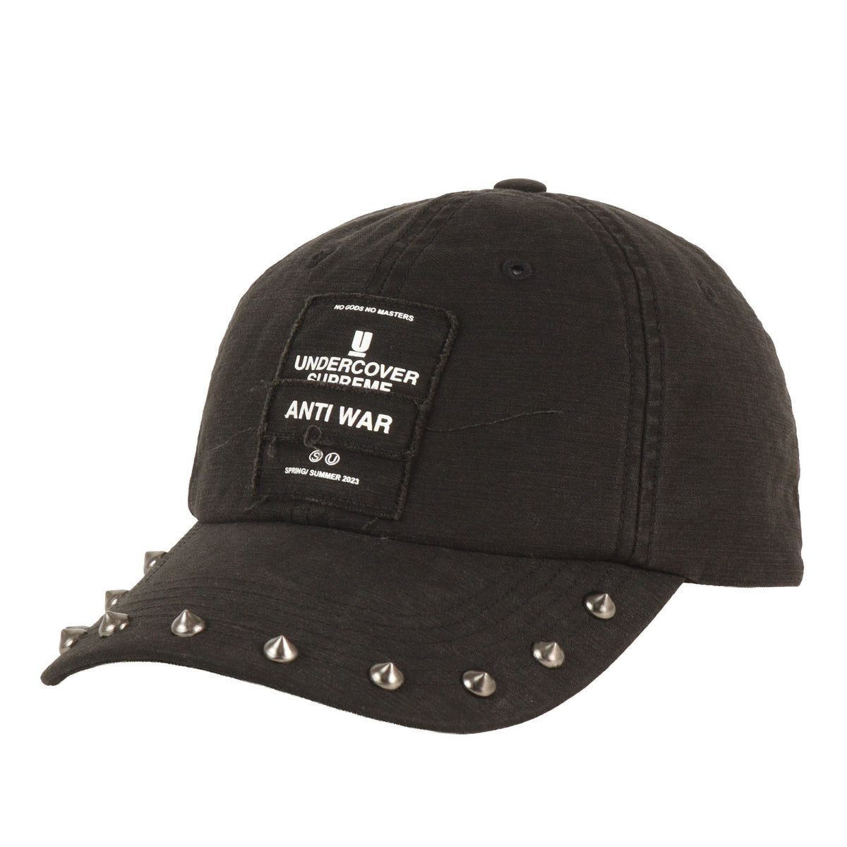23SS ×UNDERCOVER スタッズ付き バックサテン 6パネルキャップ(Studded 6-Panel)