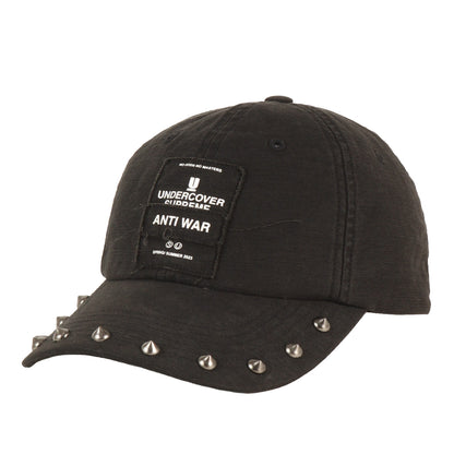 23SS ×UNDERCOVER スタッズ付き バックサテン 6パネルキャップ(Studded 6-Panel)