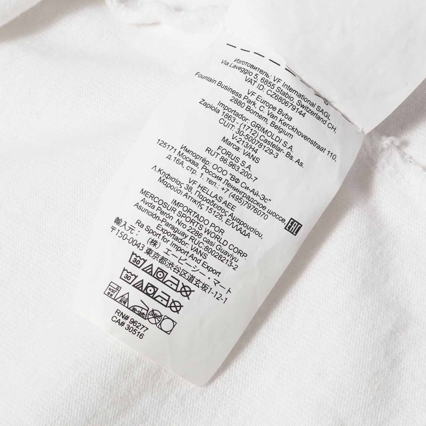 20AW ×VANS クロスボーン ヘビー ポケット Tシャツ