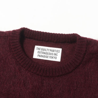22AW モヘア ニット クルーネック セーター(MOHAIR CREW NECK SWEATER)