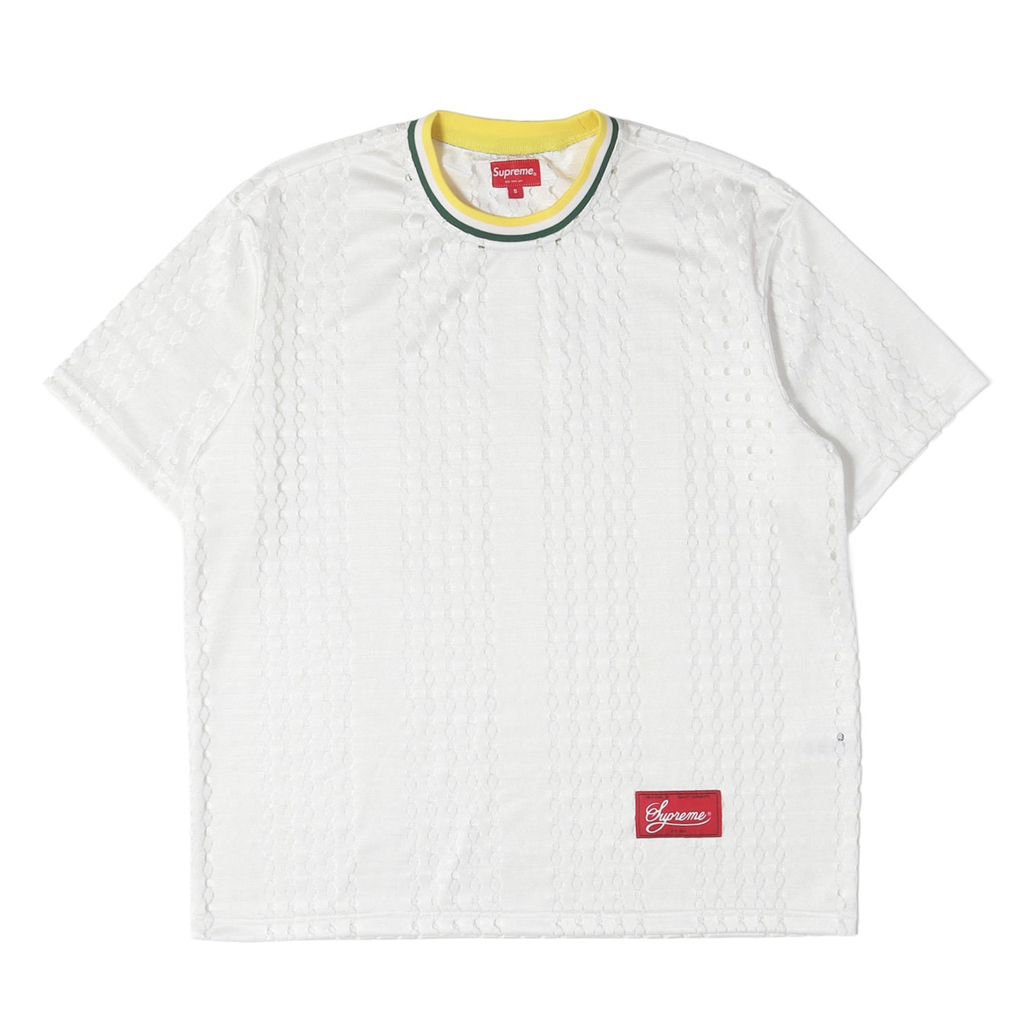 22SS パーフォレイティド ストライプ ウオーム アップ トップ(Perforated Stripe Warm Up Top)