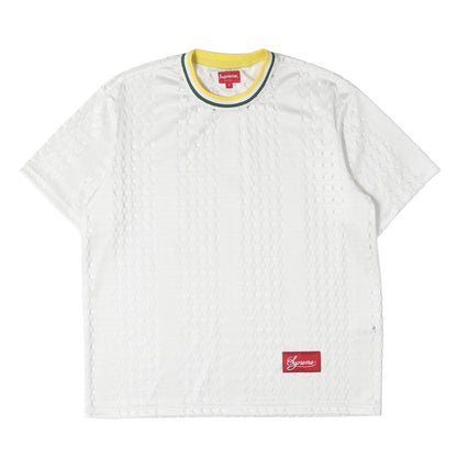 22SS パーフォレイティド ストライプ ウオーム アップ トップ(Perforated Stripe Warm Up Top)