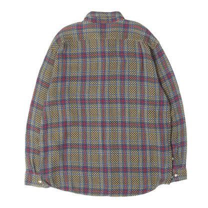 23SS バスケット ウィーブ チェックシャツ(Basket Weave Plaid Shirt)