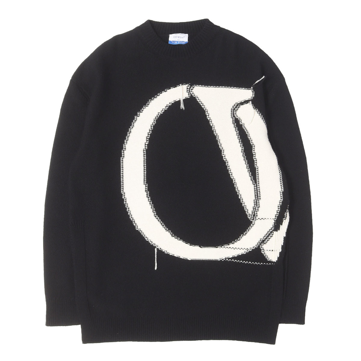 23AW ビッグロゴ オーバーサイズ ウールニット セーター(OW Maxi Logo-Intarsia Jumper)