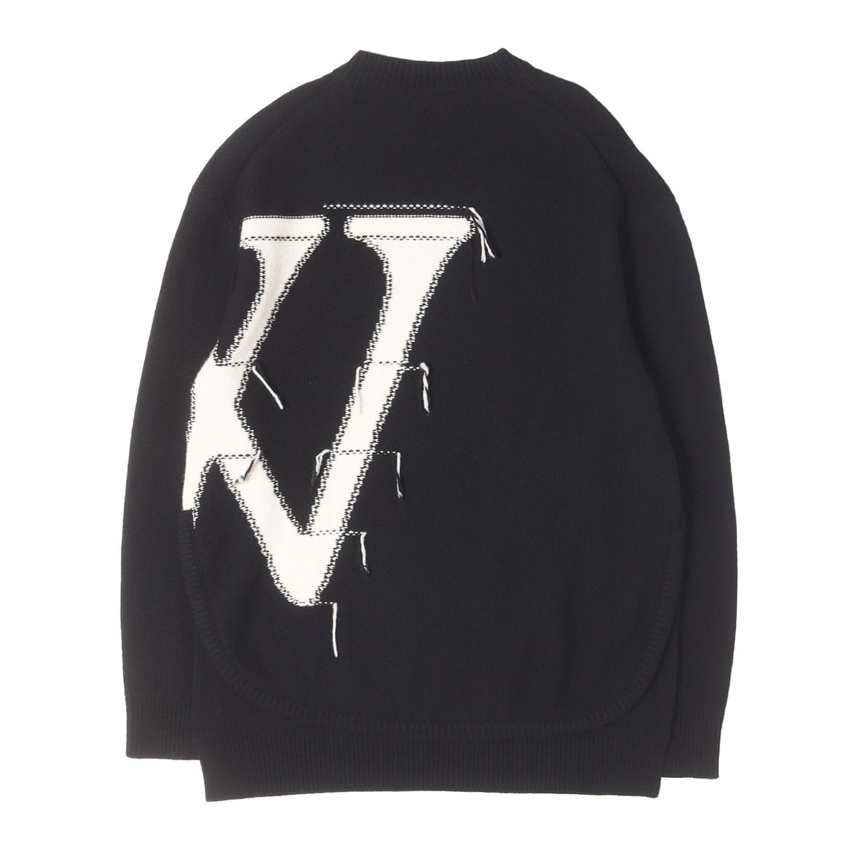23AW ビッグロゴ オーバーサイズ ウールニット セーター(OW Maxi Logo-Intarsia Jumper)