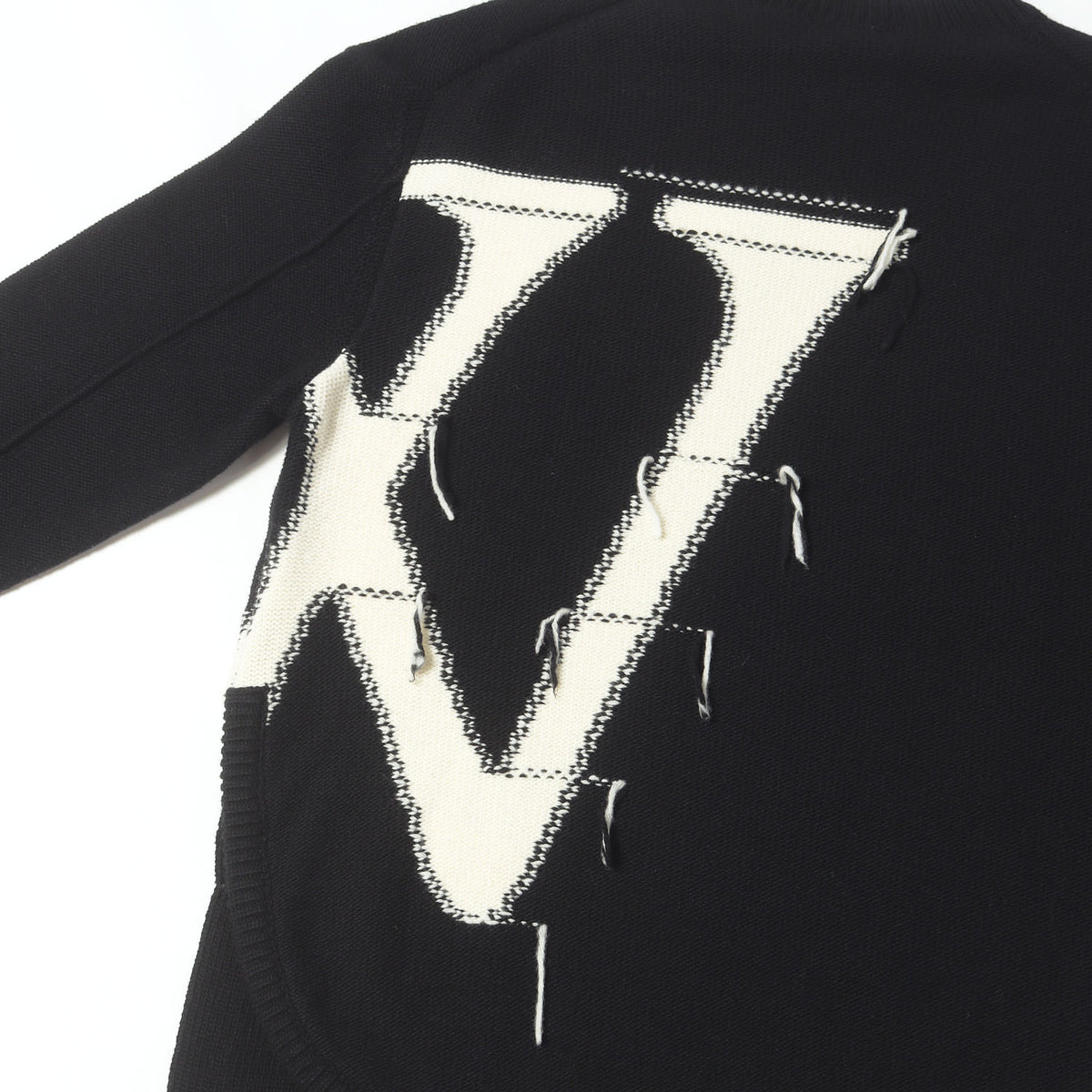 23AW ビッグロゴ オーバーサイズ ウールニット セーター(OW Maxi Logo-Intarsia Jumper)