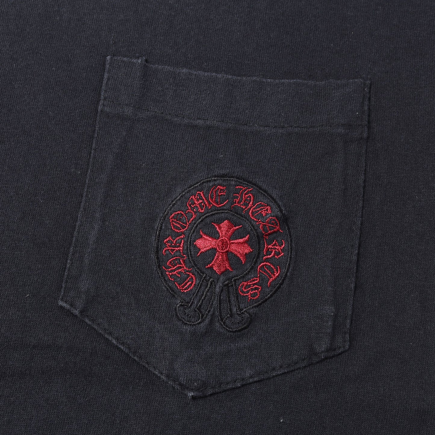90s ホースシュー スクロールラベル 刺繍 ポケットTシャツ / MADE IN USA