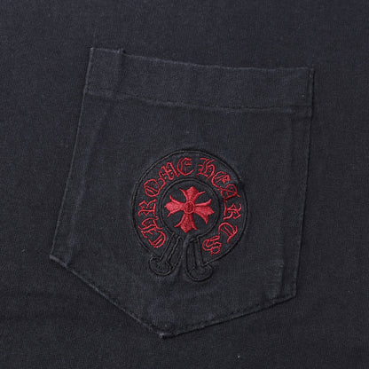 90s ホースシュー スクロールラベル 刺繍 ポケットTシャツ / MADE IN USA