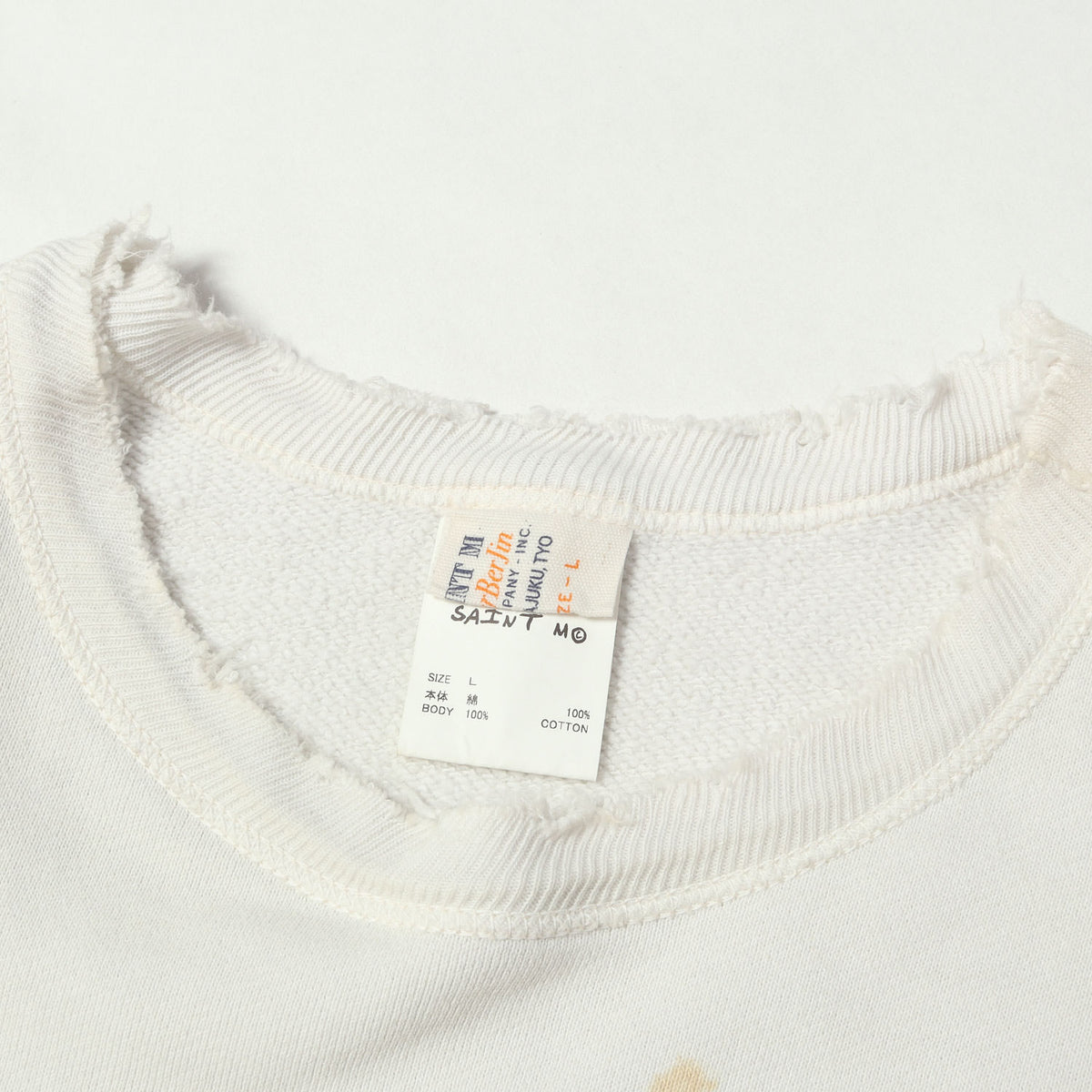 25SS ×BerBerJin ヴィンテージ加工 スウェット(BJ_CREW NECK SWEAT)