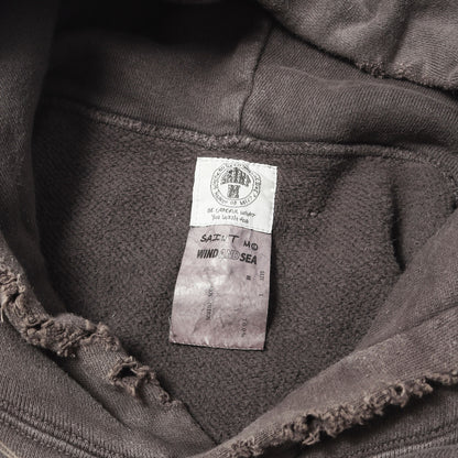 21AW ×WIND AND SEA ヴィンテージ加工 スウェットパーカー(HOODIE)
