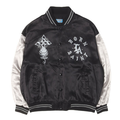 24SS ×BORN X RAISED サテン スタジャン(BR_SATIN JACKET)