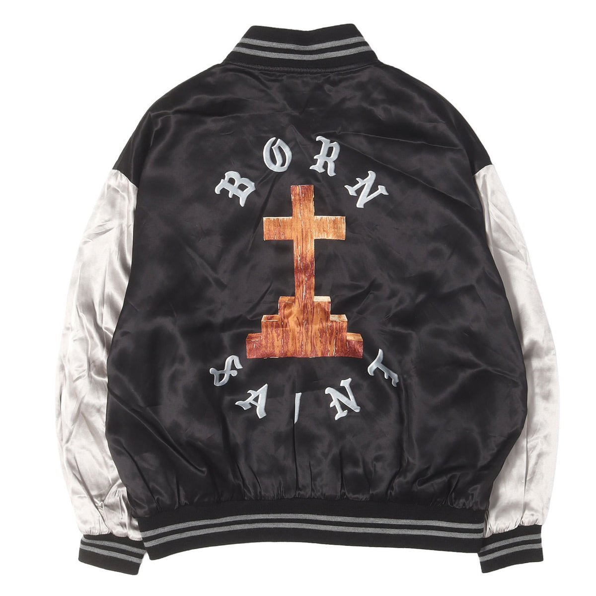 24SS ×BORN X RAISED サテン スタジャン(BR_SATIN JACKET)