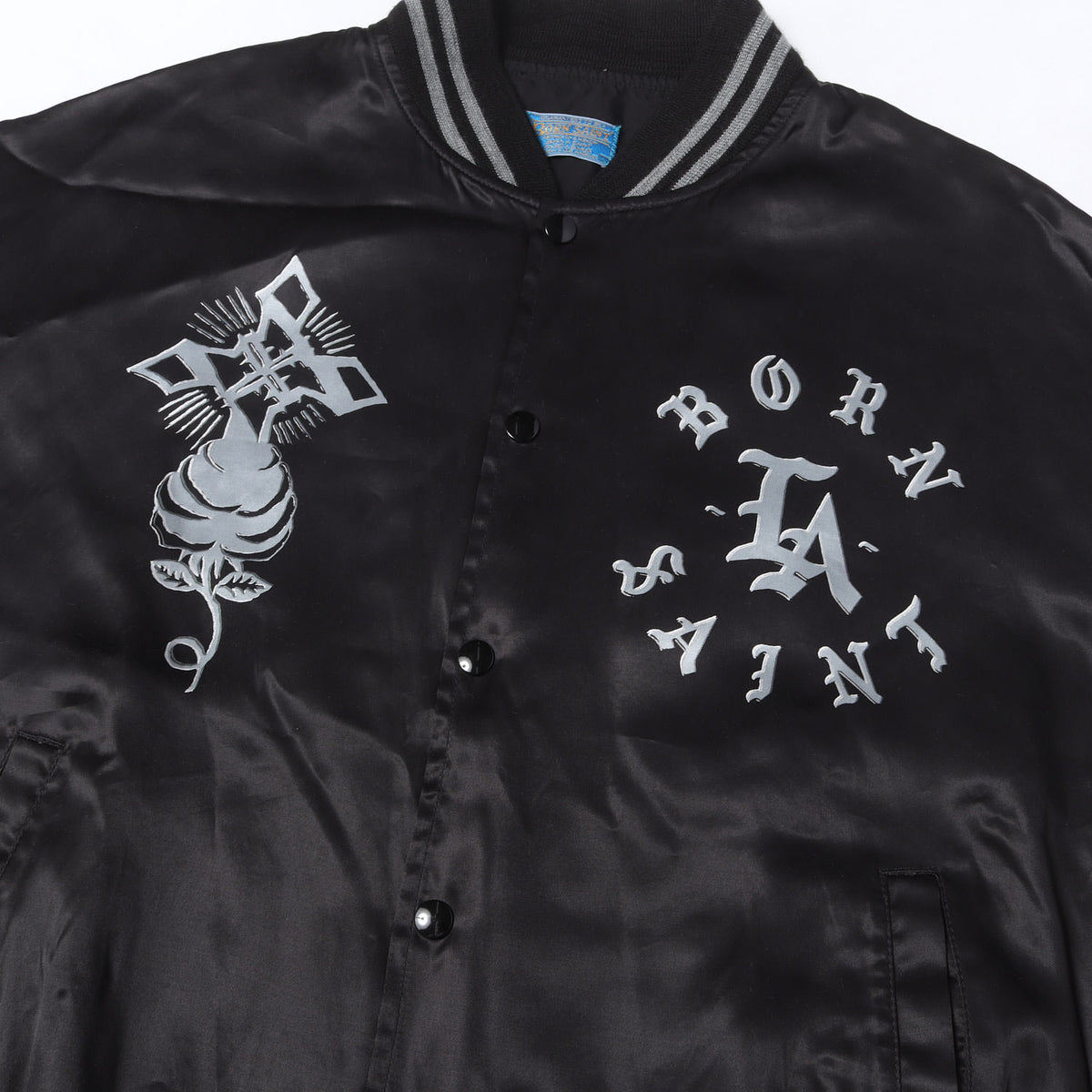 24SS ×BORN X RAISED サテン スタジャン(BR_SATIN JACKET)