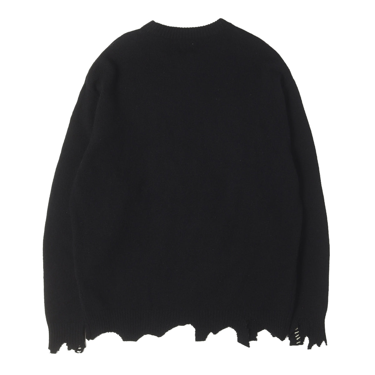 22AW ダメージ加工 CLFロゴ オーバーサイズ ウールニット(KNIT / CLF)