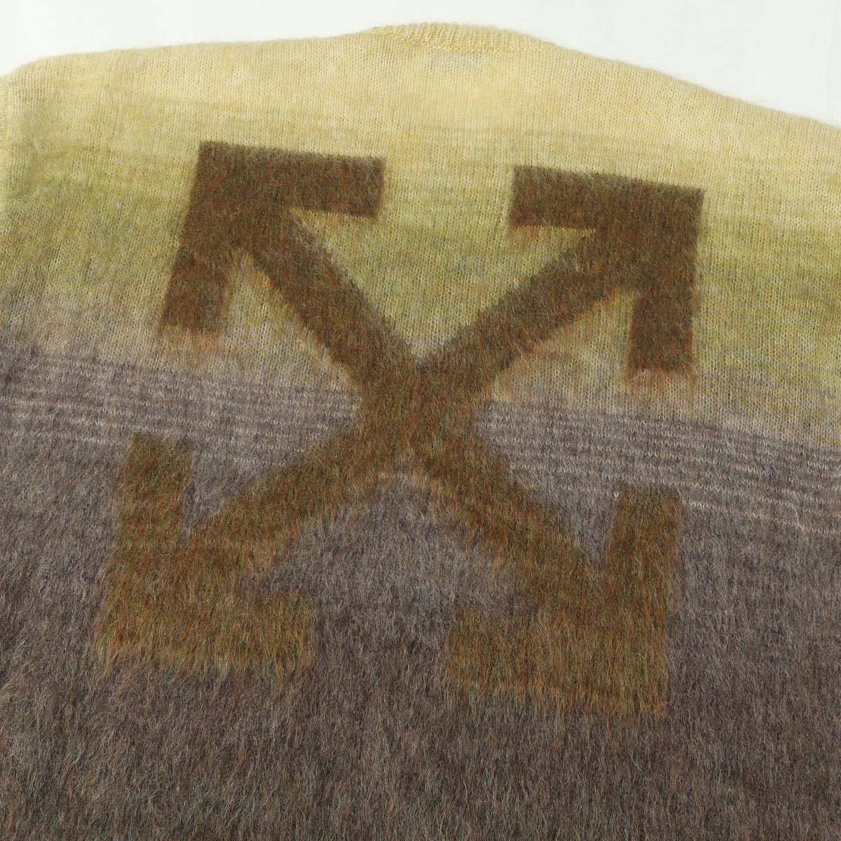 25AW オーバーサイズ グラデーション モヘアニット セーター(Mohair Arrow Gradient Crewneck Sweater)
