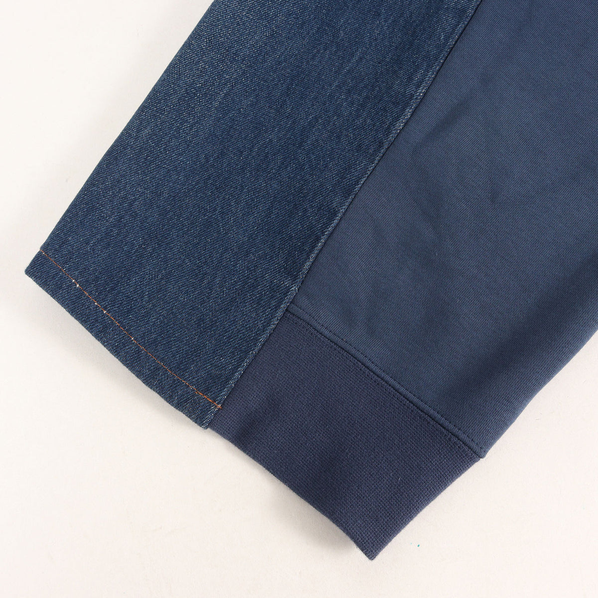 再構築 Levi's 501 デニムパンツ / NIKE スウェットパンツ ドッキング ワイドパンツ(3099 Over Jogging Jeans)