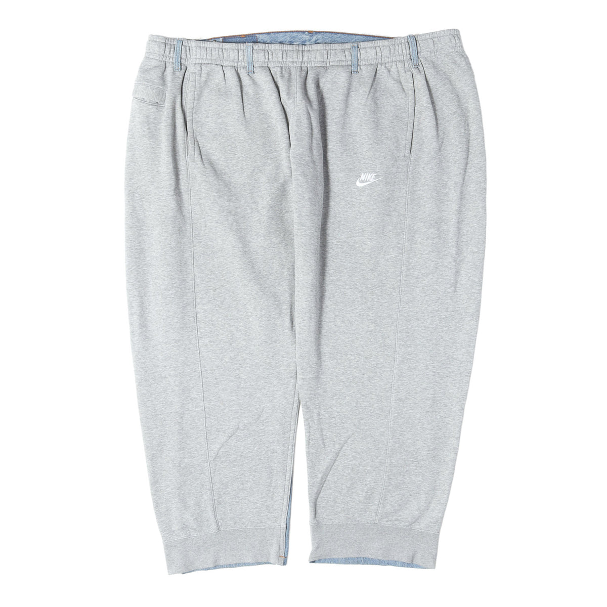 再構築 Levi's 501 デニムパンツ / NIKE スウェットパンツ ドッキング ワイドパンツ(3099 Over Jogging Jeans)