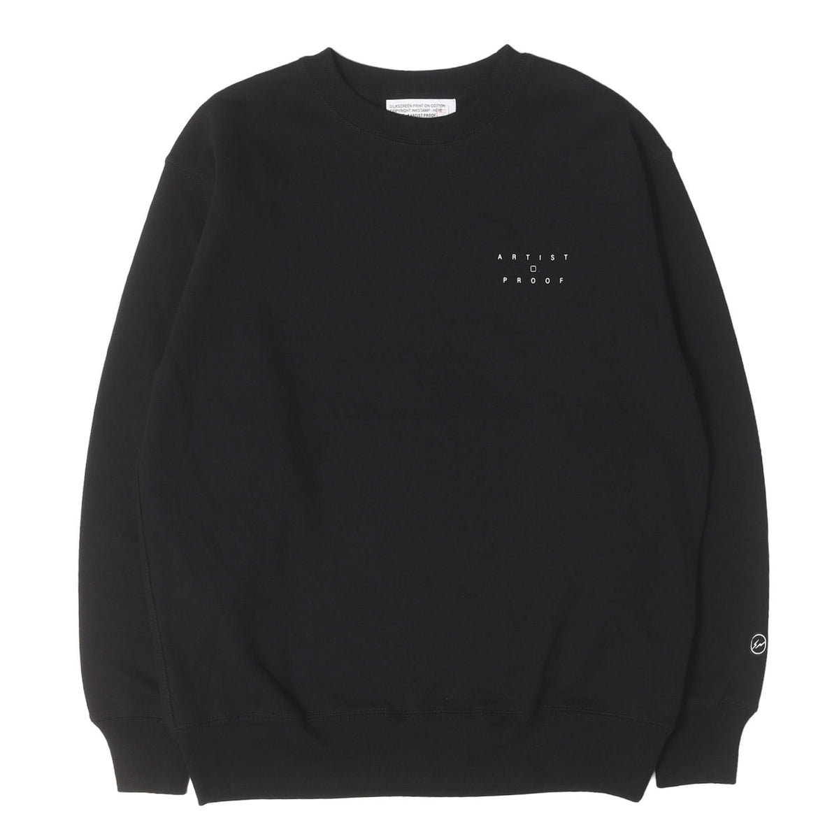 25SS ×fragment design ×ARTIST PROOF クルーネック スウェット(Native Melody SWEATSHIRT LS BLACK)