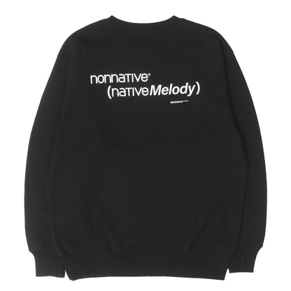 25SS ×fragment design ×ARTIST PROOF クルーネック スウェット(Native Melody SWEATSHIRT LS BLACK)