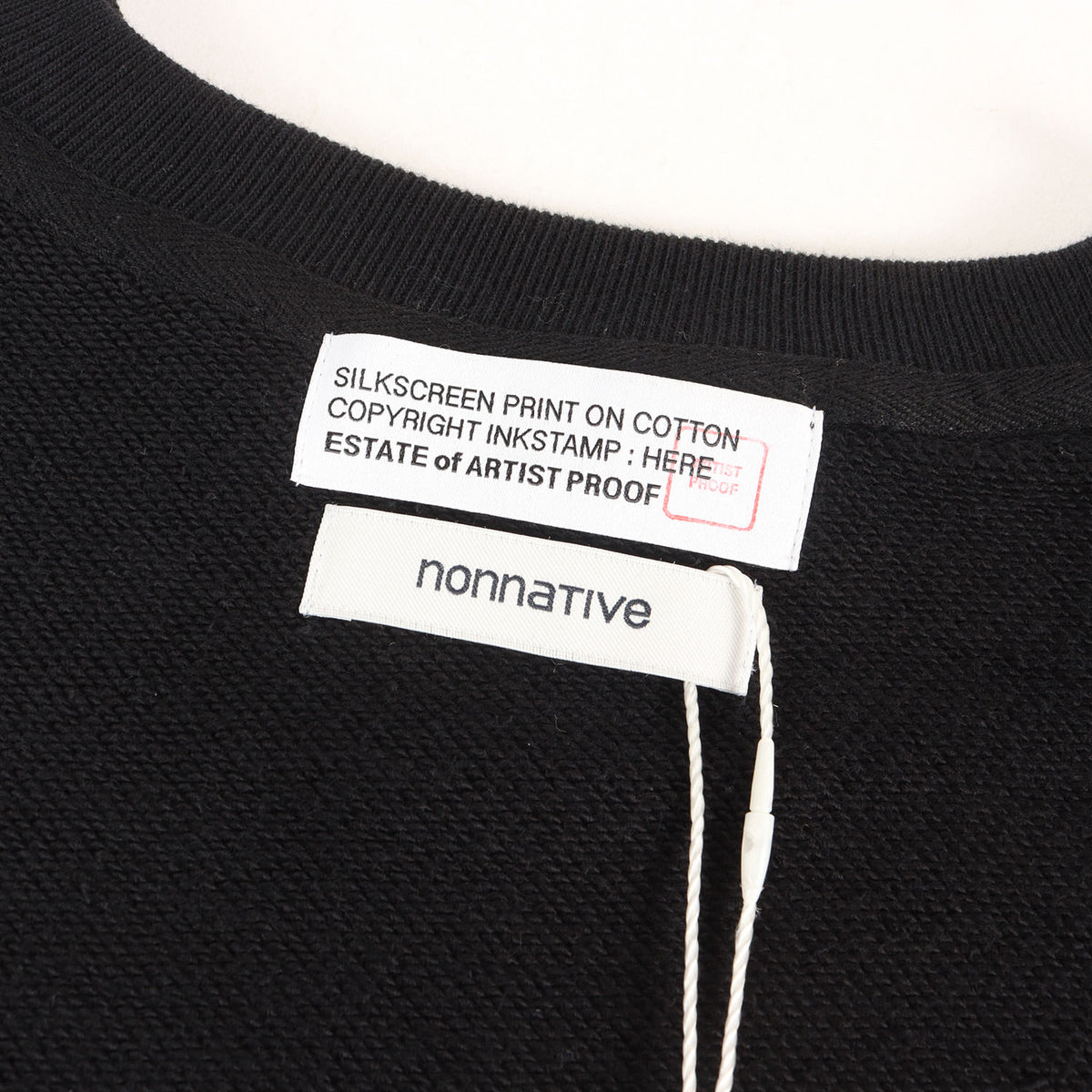 25SS ×fragment design ×ARTIST PROOF クルーネック スウェット(Native Melody SWEATSHIRT LS BLACK)