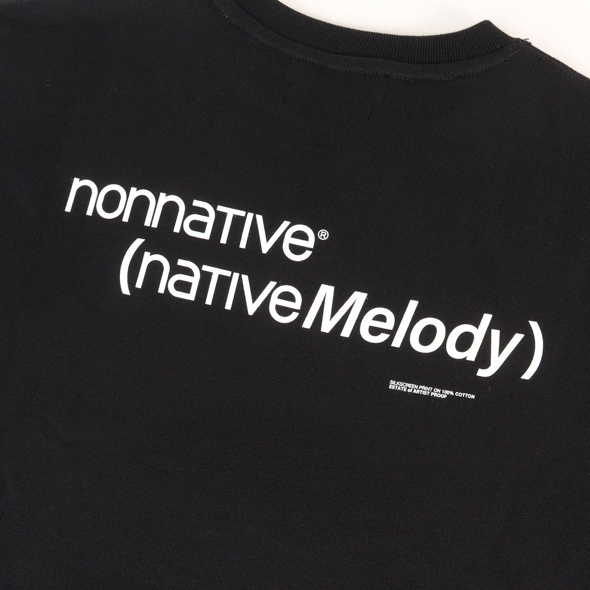 25SS ×fragment design ×ARTIST PROOF クルーネック スウェット(Native Melody SWEATSHIRT LS BLACK)